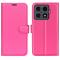  Xiaomi 15T Pro Fodral Litchi Läder Rosa
