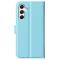  Samsung Galaxy A35 5G Fodral Läder Litchi Ljus Blå