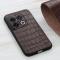  OnePlus 10 Pro 5G Skal Krokodil Textur Brun