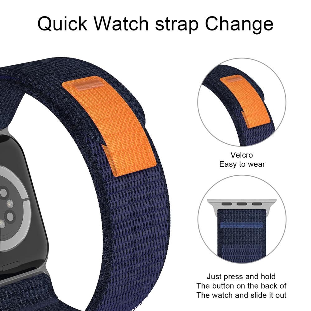 ColorPop Apple Watch 42/44/45/46/49 mm Armband Nylon Trail Loop