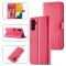 LC.IMEEKE LC.IMEEKE Samsung Galaxy A24 5G Fodral Läder Röd/Rosa