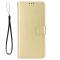  Motorola Edge 30 Fusion 5G Fodral Crazy Horse Läder Guld