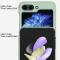  Galaxy Z Flip 6 / 7 FE Skal Skin Touch Ringhållare Orange