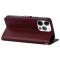  iPhone 13 Pro Max Fodral Crazy Horse Läder Brun