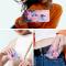  Samsung Galaxy A17 / A16 / A26 Fodral Med Tryck Rosa Blommor