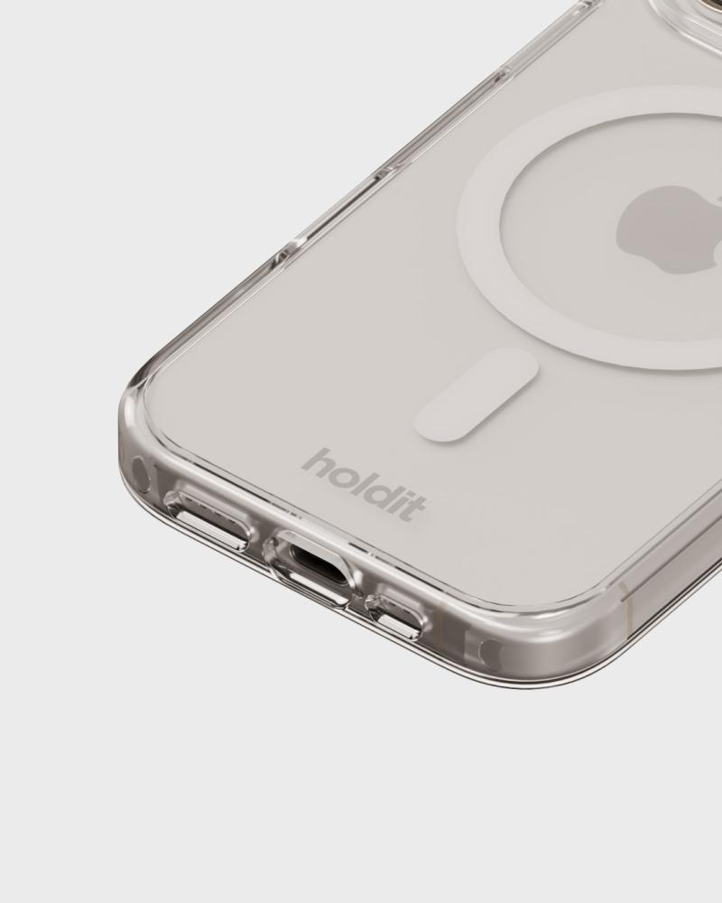 holdit holdit iPhone 16 Pro Mobilskal MagSafe Vit/Transparent