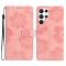  Samsung Galaxy S24 Ultra Fodral Blommigt Tryck Rosa