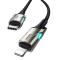 BASEUS Baseus 1m 18W PD Lightning - USB-C Med LED - Svart