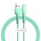 BASEUS Baseus Silica Gel 1m 3A USB-C Kabel - Grön