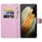  Samsung Galaxy S22 Ultra Fodral Litchi Läder Ljus Rosa