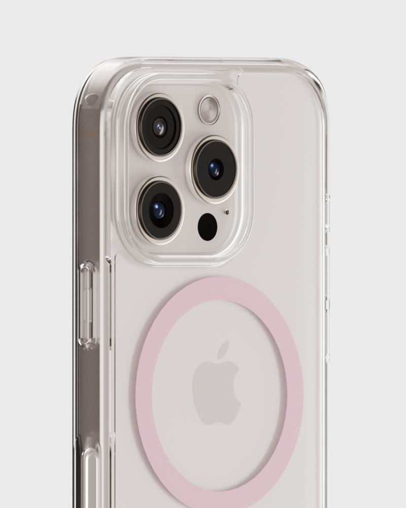 holdit holdit iPhone 16 Pro Max Mobilskal MagSafe Rosa/Transparent
