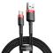 BASEUS Baseus Cafule 2m USB-C QC3.0 Laddningskabel - Svart/Röd