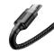 BASEUS Baseus Cafule 1m Micro USB QC3.0 Laddningskabel - Svart/Grå