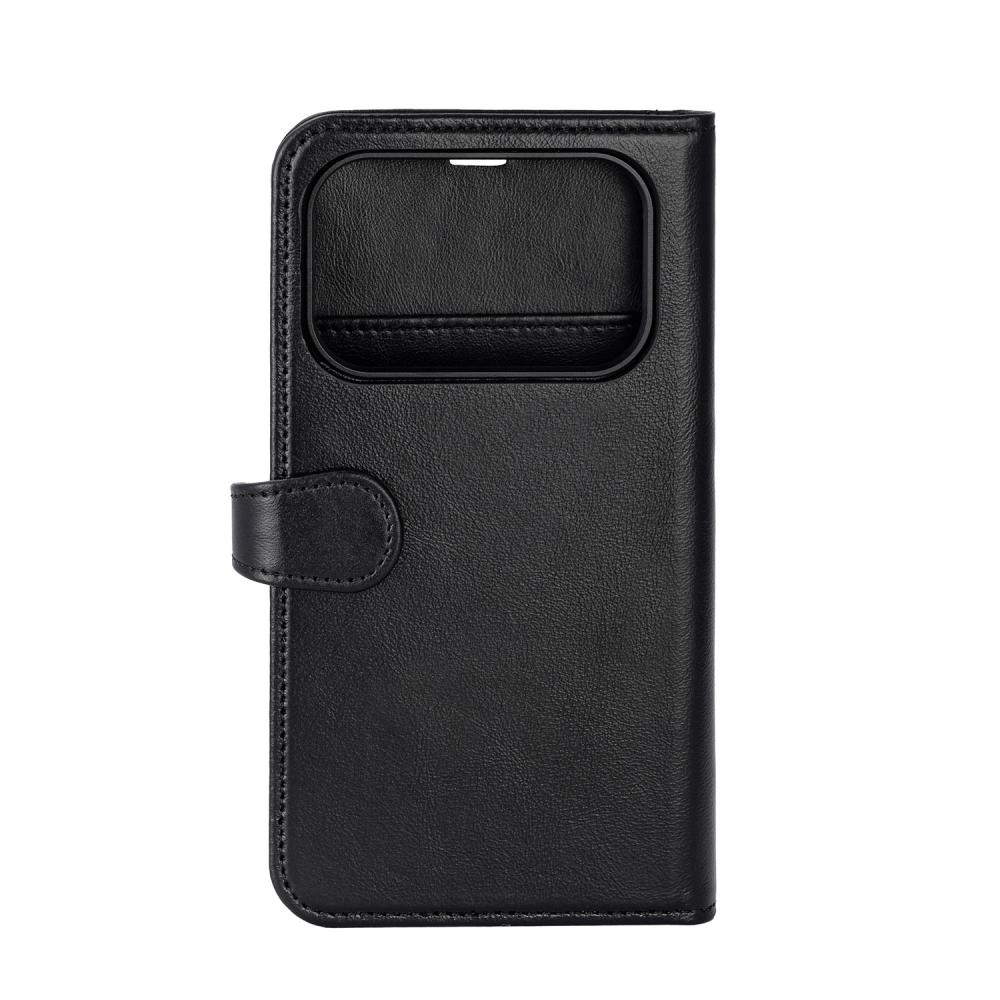 Buffalo Buffalo iPhone 17 Pro Fodral MagSafe 2in1 Äkta Läder Svart
