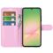  Samsung Galaxy A57 5G Fodral Litchi Läder Ljus Rosa