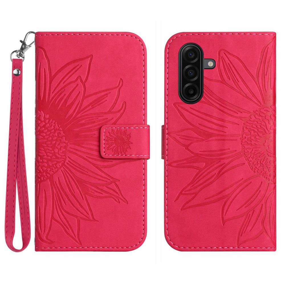  Samsung Galaxy A57 5G Fodral Solros Tryck Rosa