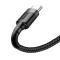 BASEUS Baseus Cafule 3m USB-C QC3.0 Laddningskabel - Svart/Grå