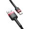 BASEUS Baseus Cafule 3m USB-C QC3.0 Laddningskabel - Svart/Röd