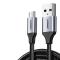 UGREEN Ugreen 2m Micro USB Flätad Nylonkabel - Grå