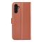  Samsung Galaxy A14 4G/5G Fodral Litchi Läder Brun