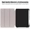  iPad Mini 2024/2021 Fodral Tri-Fold Med Pennhållare Vinröd