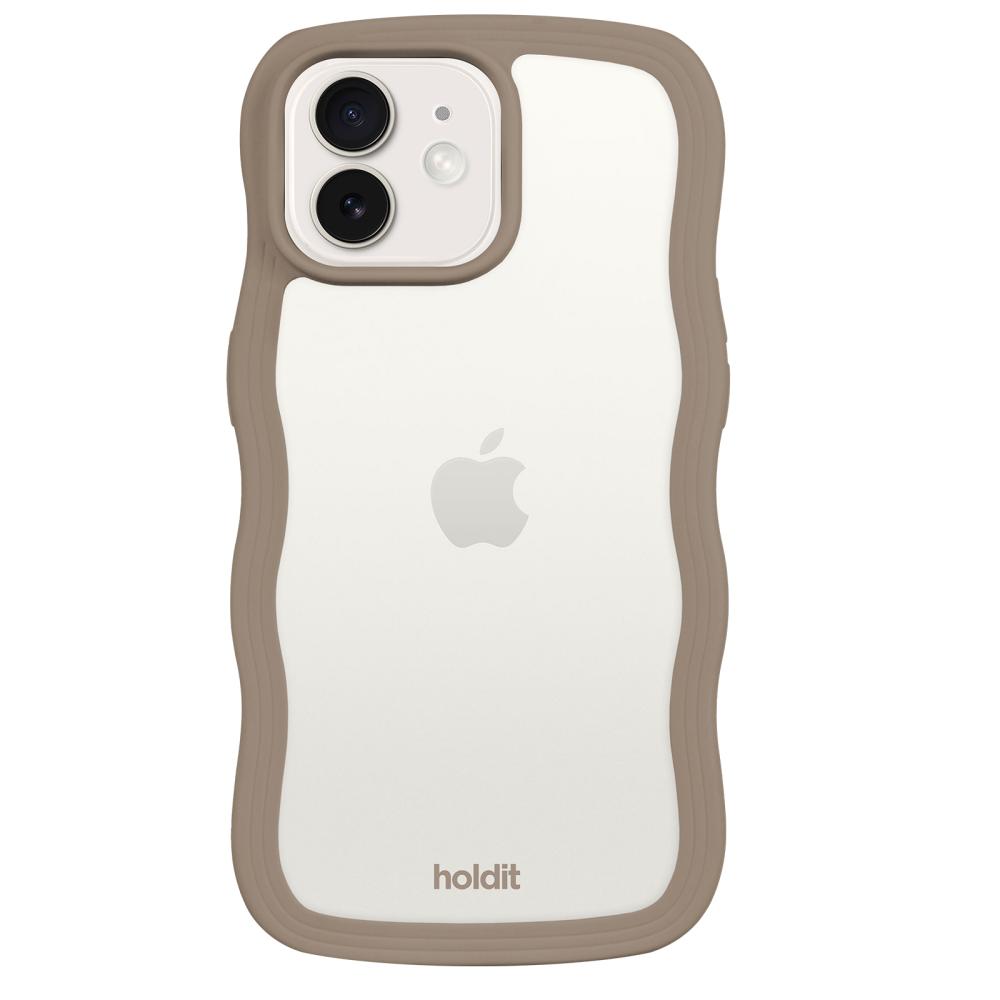 holdit holdit iPhone 12/12 Pro Skal Wavy Mocha Brown Transparent
