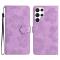  Samsung Galaxy S24 Ultra Fodral Blommigt Tryck Lila