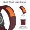 ColorPop Apple Watch 42/44/45/46/49 mm Armband Nylon Trail Loop Vinröd
