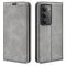  Xiaomi Redmi 15 Fodral Skin Touch Läder Grå