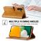 LC.IMEEKE LC.IMEEKE Samsung Galaxy A24 5G Fodral Läder Brun