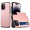  iPhone 14 Pro Max Skal Med Kortfack Roséguld