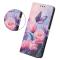  Samsung Galaxy A27 5G Fodral Läder Blommor Rosa