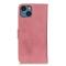 KHAZNEH KHAZNEH iPhone 14 Plus Fodral Läder Rosa
