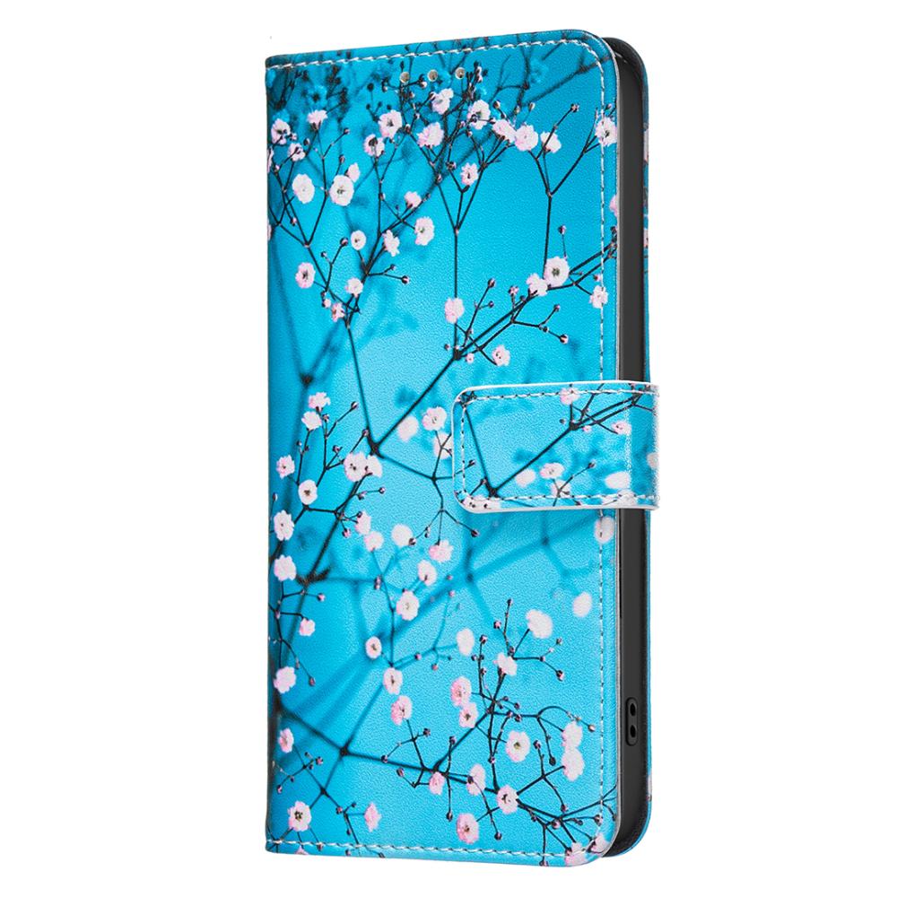  Google Pixel 11/11 Pro Fodral Läder Med Tryck Blommor