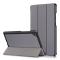  Lenovo Tab M8 2nd Gen (HD) Litchi Tri-Fold Fodral Grå
