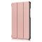  Lenovo Tab M8 2nd Gen (HD) Litchi Tri-Fold Fodral Roséguld