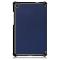  Lenovo Tab M8 2nd Gen (HD) Litchi Tri-Fold Fodral Mörk Blå