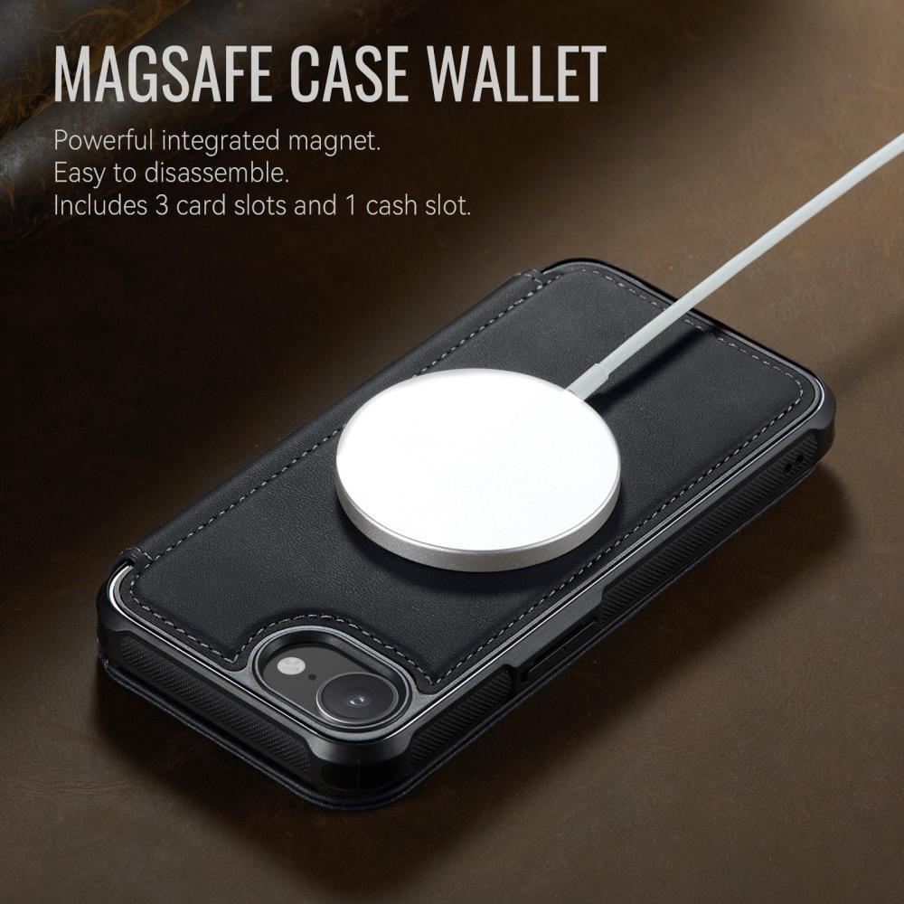 CASEME CASEME iPhone 16e/17e Skal RFID Plånbok Svart