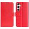  Samsung Galaxy A35 5G Fodral Crazy Horse Läder Röd