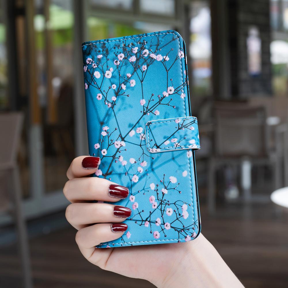  Google Pixel 11/11 Pro Fodral Läder Med Tryck Blommor