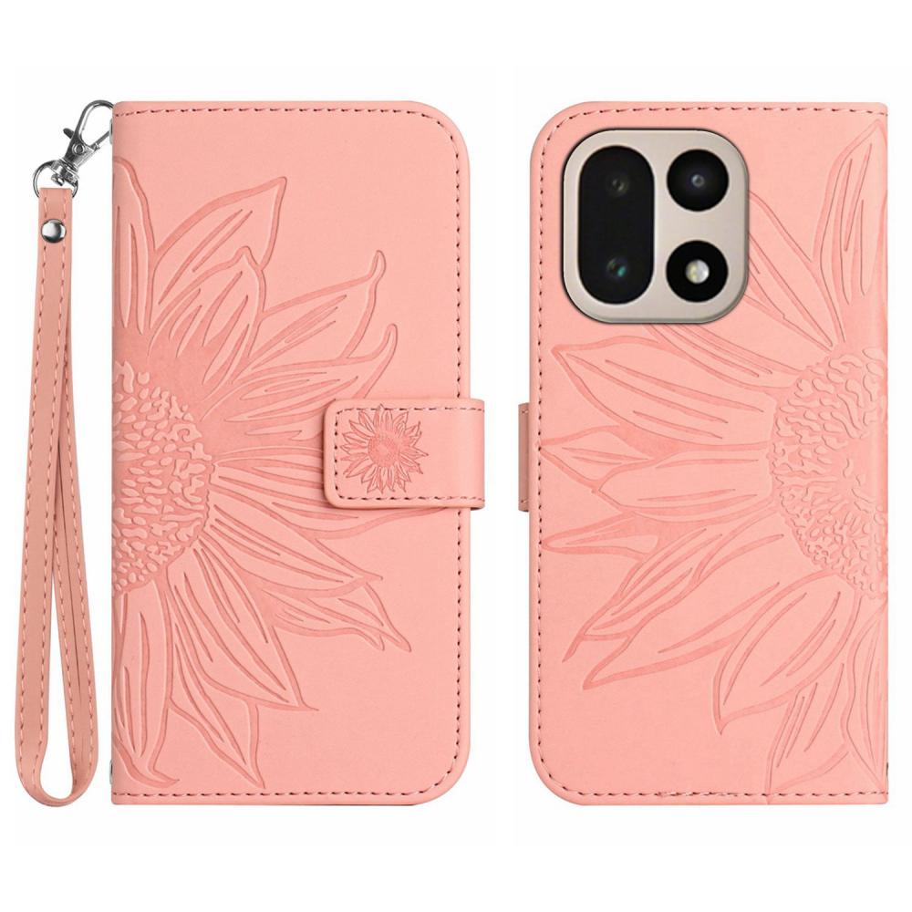  OnePlus 15 Fodral Solros Tryck Rosa