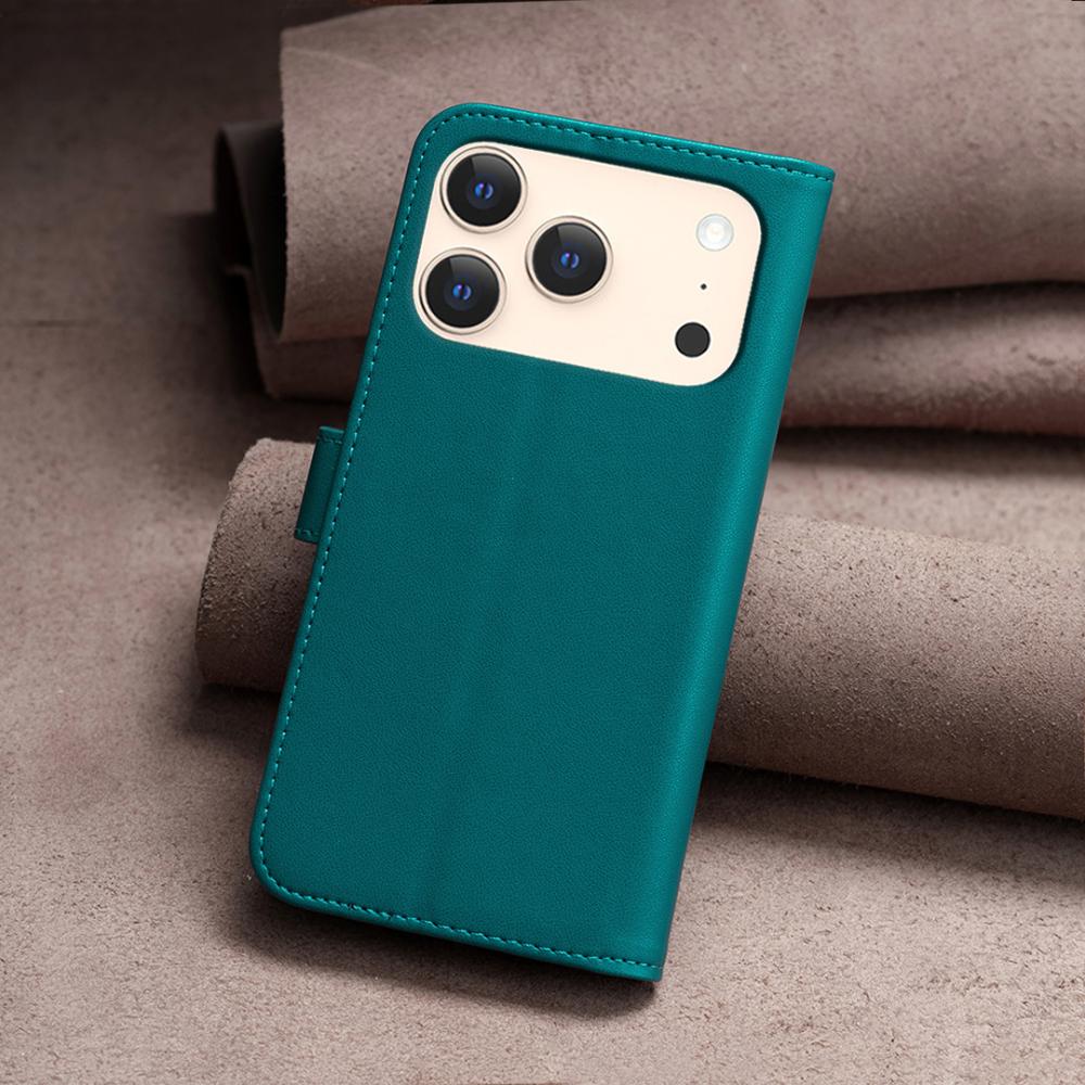 BINFEN BINFEN iPhone 17 Pro Fodral Läder Grön