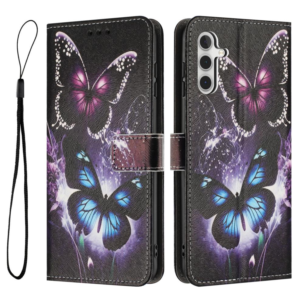  Samsung Galaxy A27 5G Fodral Läder Fjärilar