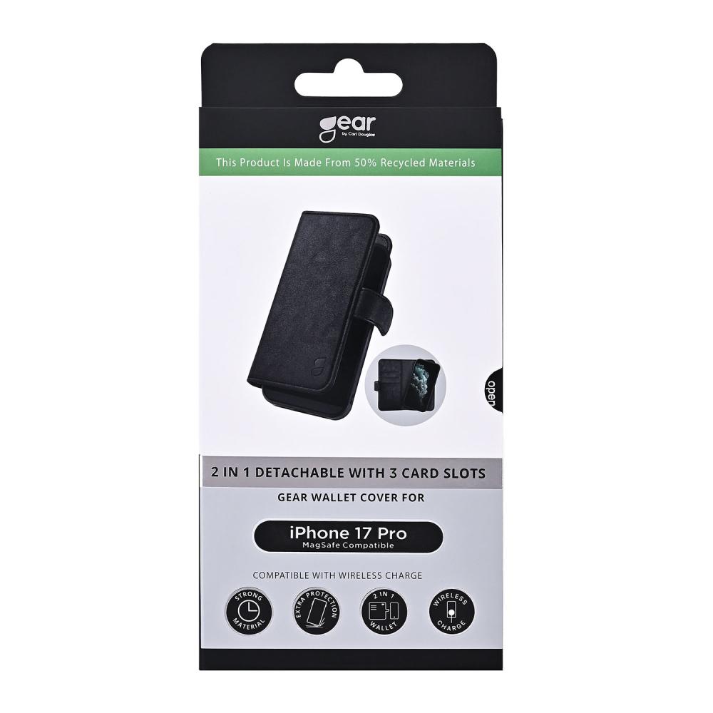 Gear Gear iPhone 17 Pro 2in1 MagSafe Magnet Fodral / Skal Svart