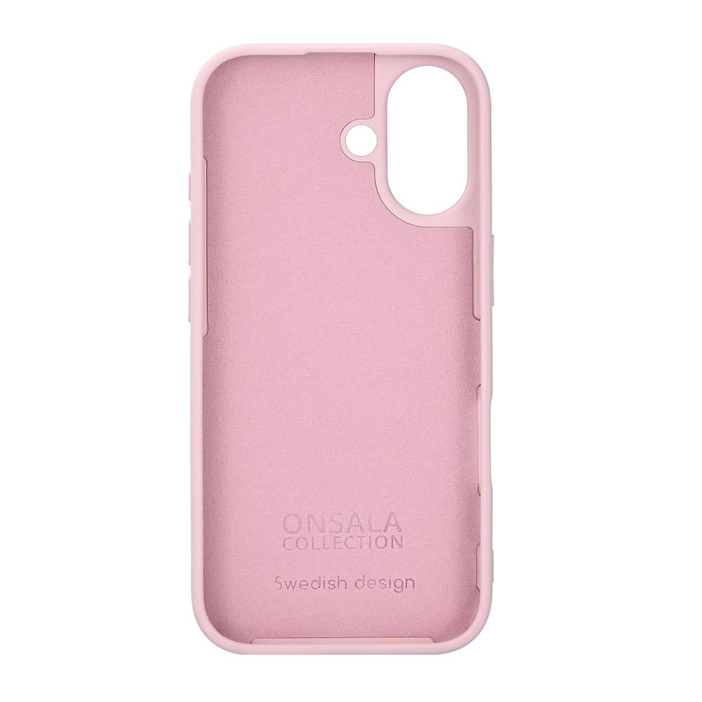 Onsala Onsala iPhone 17 Mobilskal Med Silikonkänsla Chalk Pink