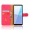  Sony Xperia 10 VI Fodral Skin Touch Läder Fodral Rosa