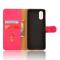  Sony Xperia 10 VI Fodral Skin Touch Läder Fodral Rosa