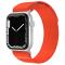 ColorPop Apple Watch 42/44/45/46/49 mm Armband Nylon Trail Loop Orangeröd