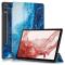 Samsung Galaxy Tab S9 Plus Fodral Läder Waves