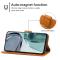  Motorola Moto G62 5G Fodral Solid Läder Brun